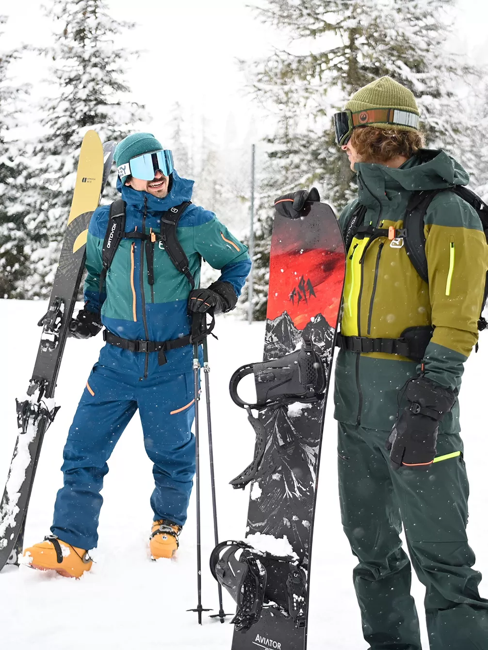 Ortovox Merino Freeride 3 Finger Fäustlinge – Bild 2